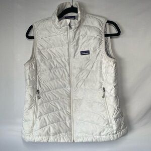 Patagonia 84627 Lightweight White Puffer Down Sweater Vest Women's Size Medium